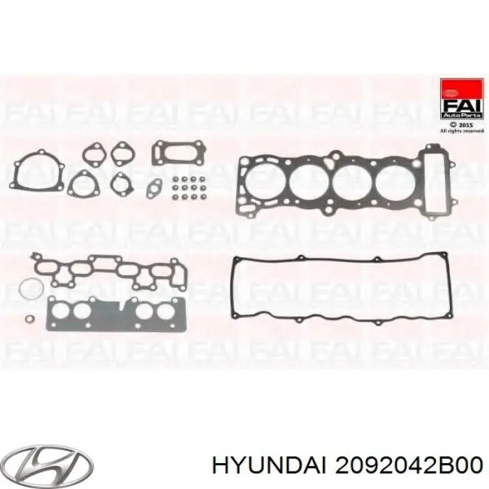Полный комплект прокладок двигателя Hyundai/Kia 2092042B00 цена, от 63.09 USD