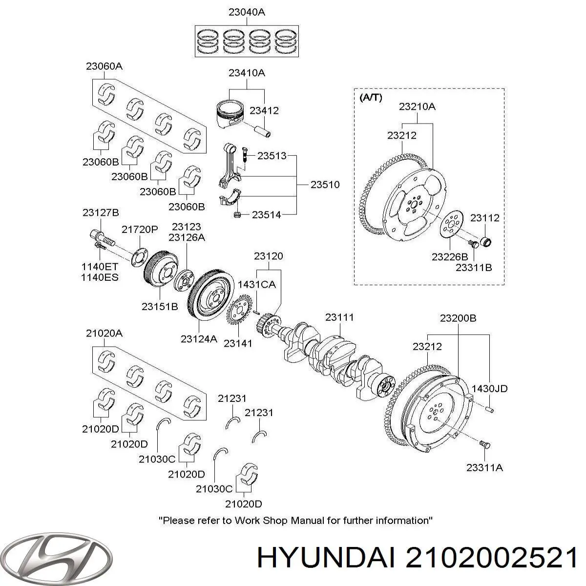  2102002521 Hyundai/Kia