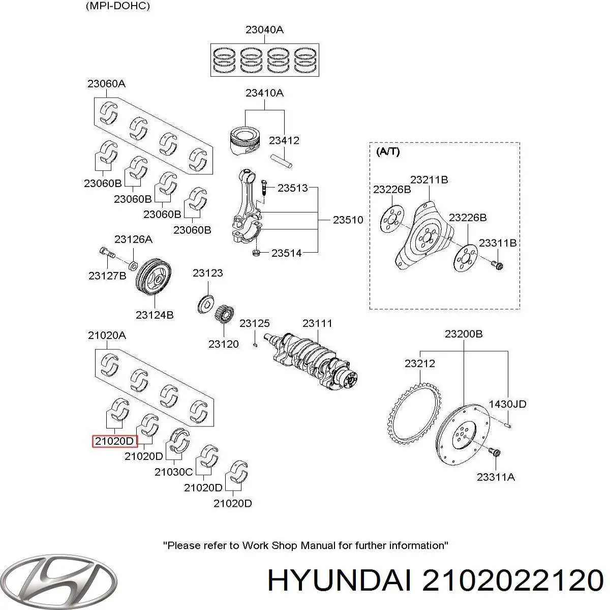 2102022120 Hyundai/Kia 