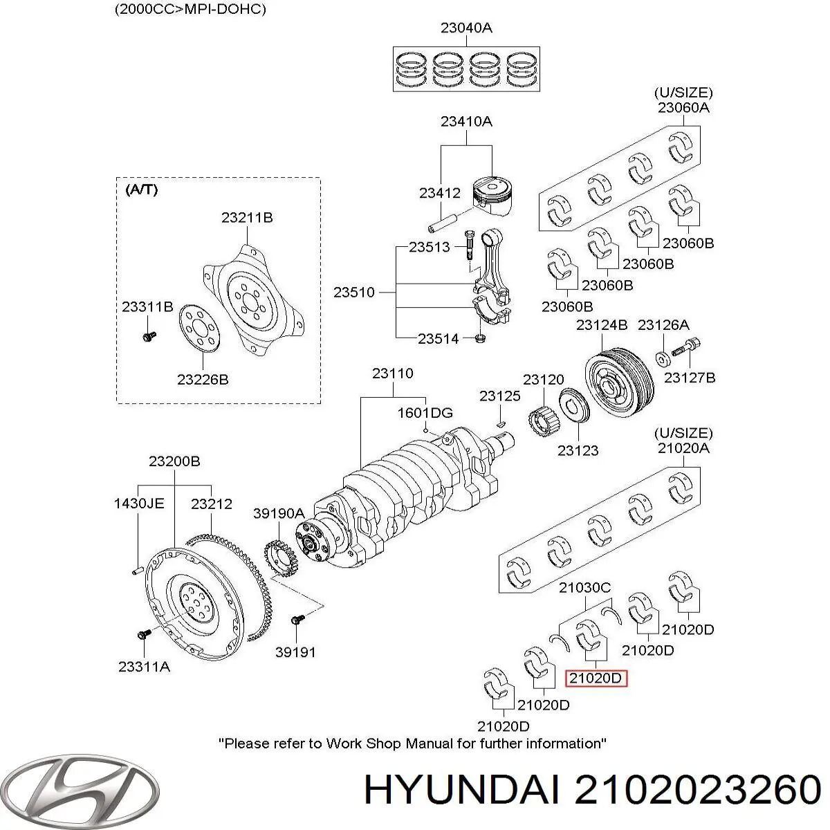 2102023360 Hyundai/Kia 