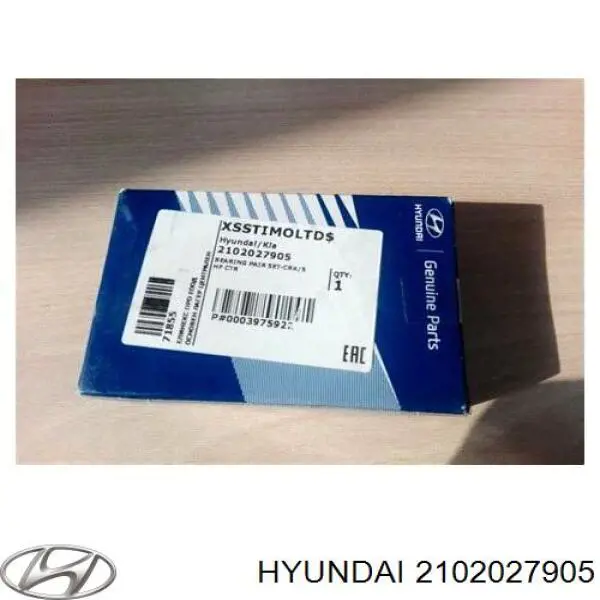 Вкладыши коленвала коренные, стандарт (STD) Hyundai/Kia 2102027905 цена, от 38.49 USD