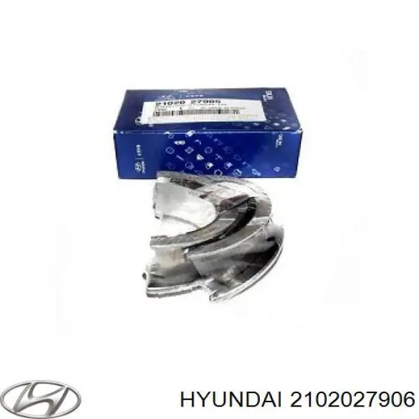 Вкладыши коленвала, коренные, комплект, 1-й ремонт (+0,25) Hyundai/Kia 2102027906 цена, от 21.19 USD