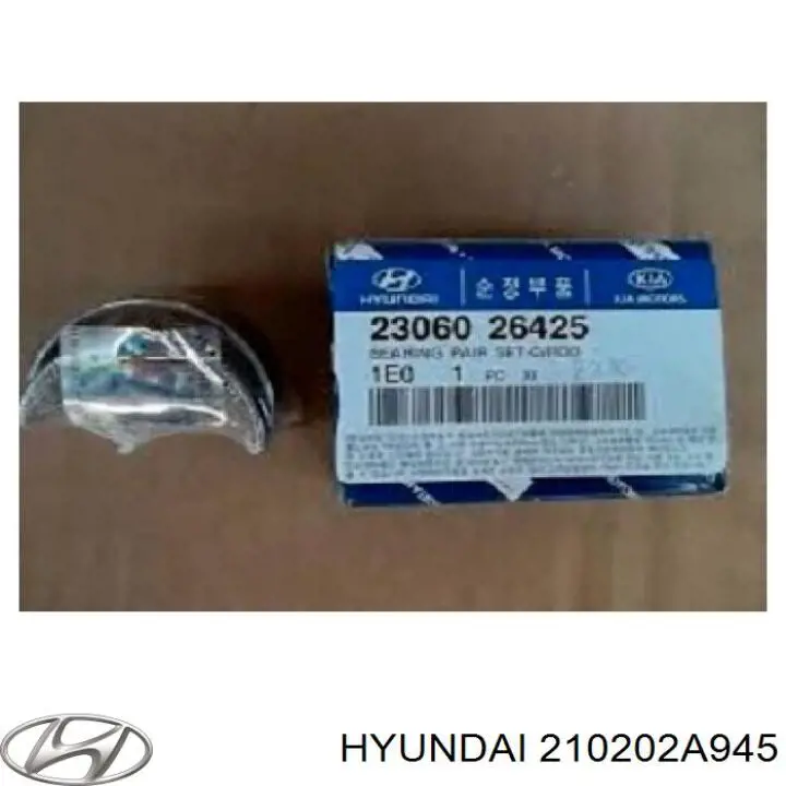 Вкладыши коленвала коренные, стандарт (STD) Hyundai/Kia 210202A945 цена, от 8.53 USD