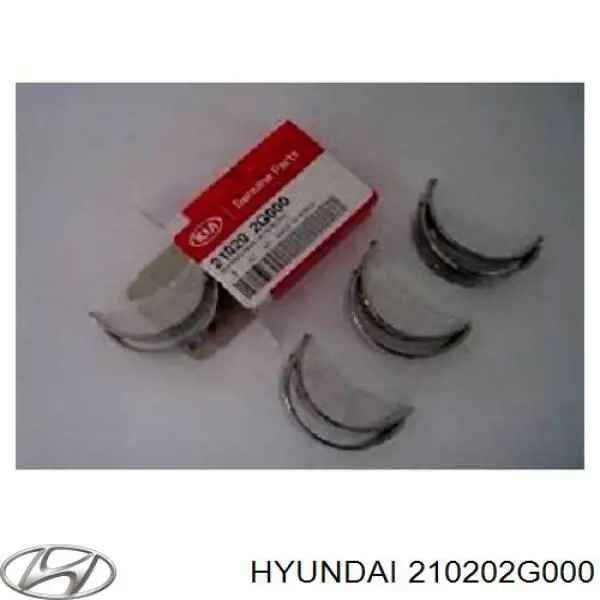 Вкладыши коренные к-т STD HYUNDAI STAREX/H1/IX35/KIA SPORTAGE G4KD/L4KB 2,0/2,4 07-