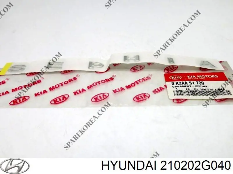 Купить 210202G040 Hyundai/Kia Вкладыши коленвала, коренные, комплект, стандарт (STD)