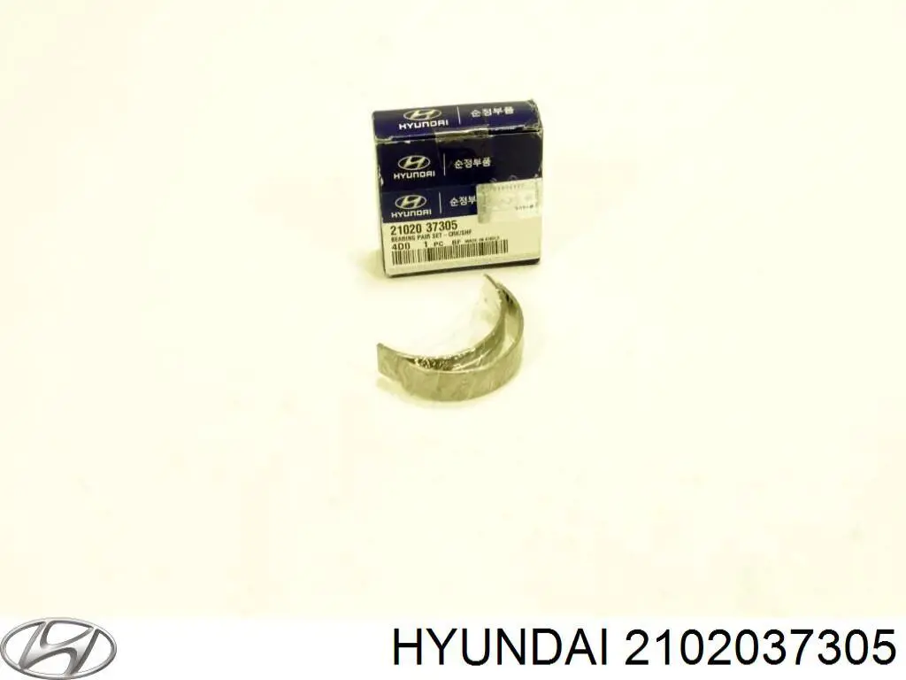 2102037305 Hyundai/Kia вкладыши коленвала коренные, комплект, стандарт (std)