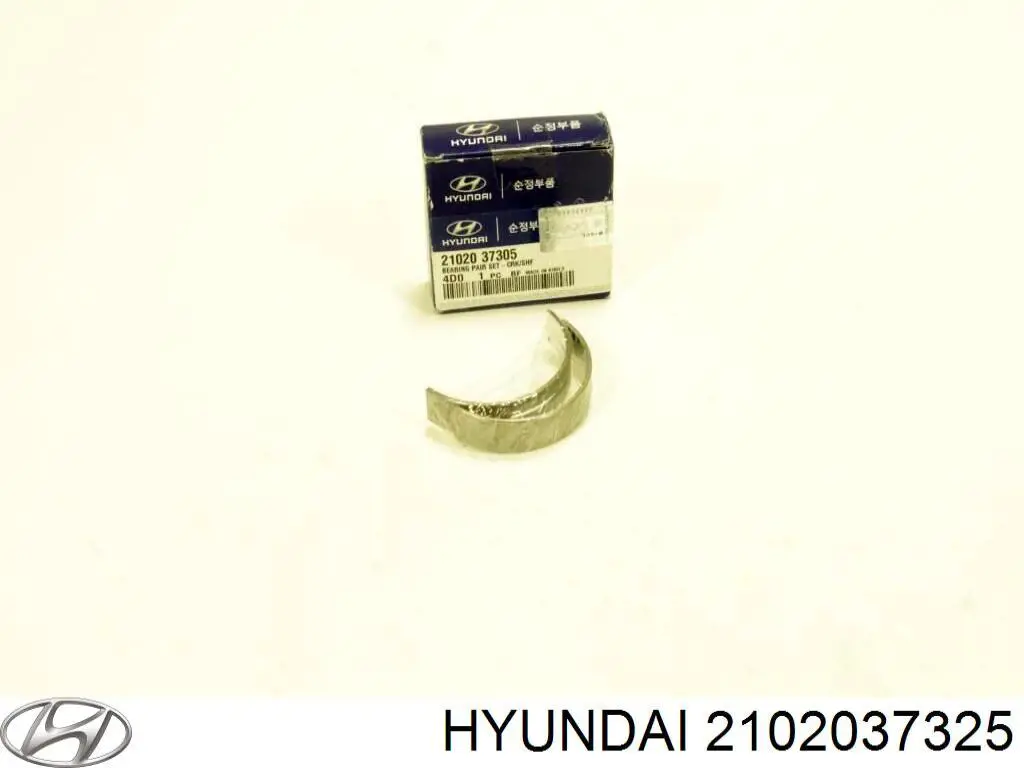 2102037140 Hyundai/Kia вкладыши коленвала коренные, комплект, стандарт (std)