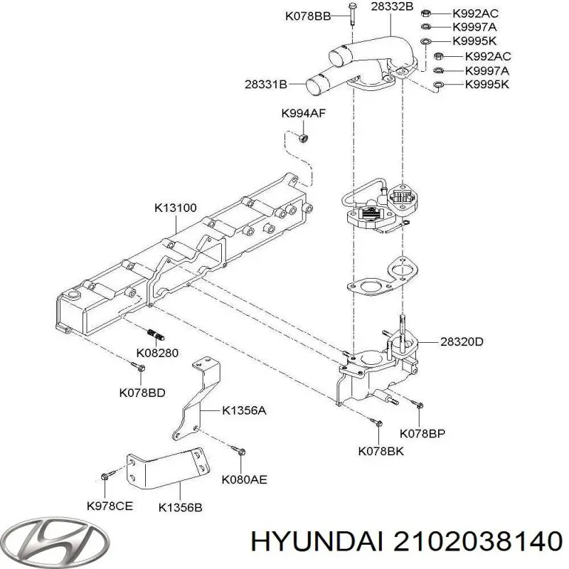 Купить 2102038140 Hyundai/Kia 
