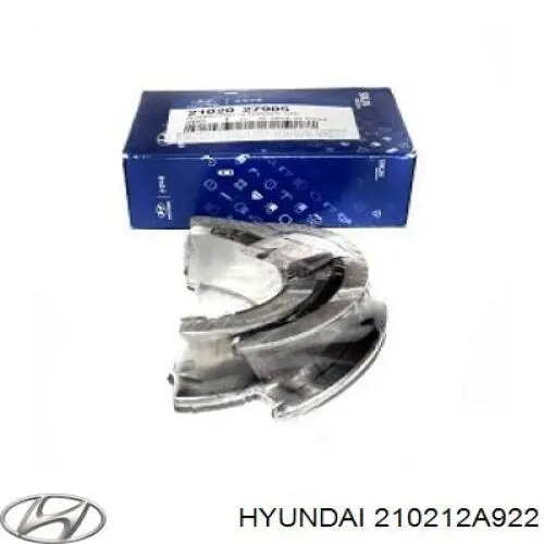 Вкладыши коленвала коренные, стандарт (STD) Hyundai/Kia 210212A922 цена, от 20.81 USD