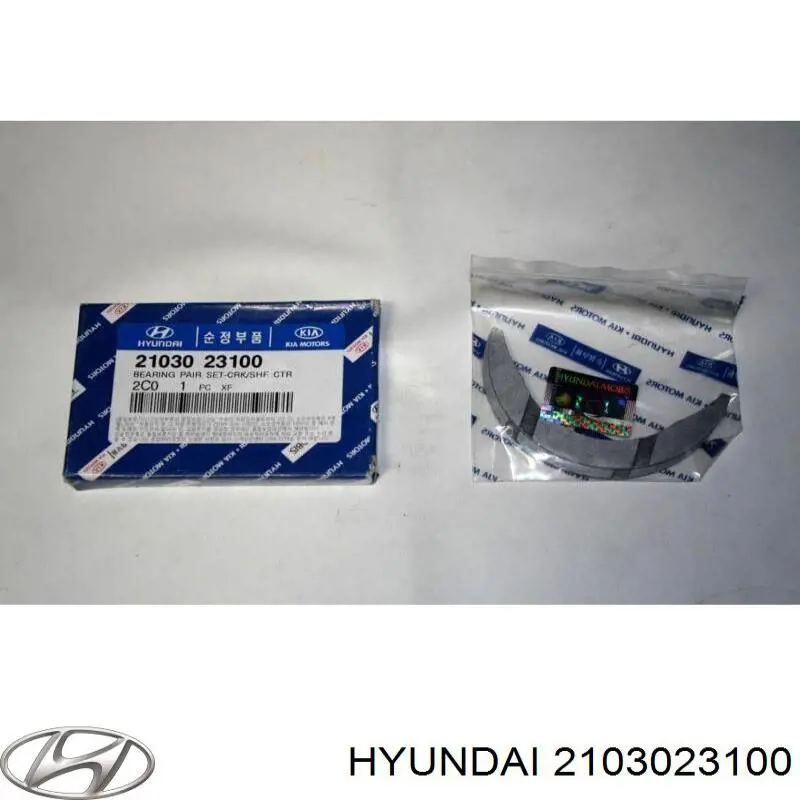 Полукольцо упорное (разбега) коленвала, STD, комплект на Hyundai Elantra XD