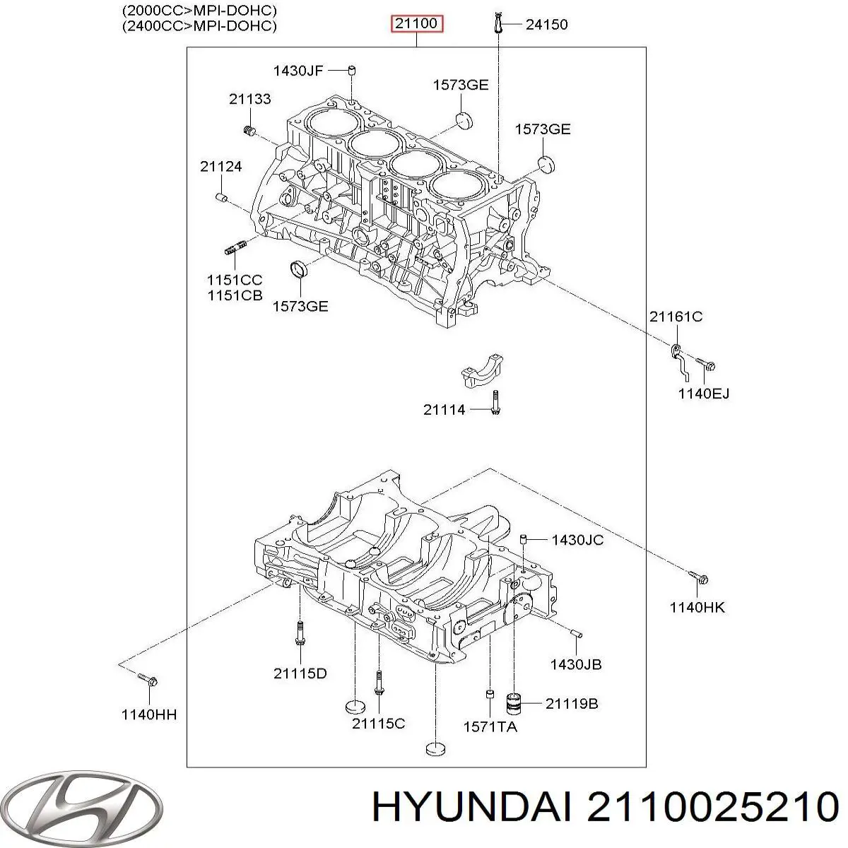 2110025210 Hyundai/Kia 