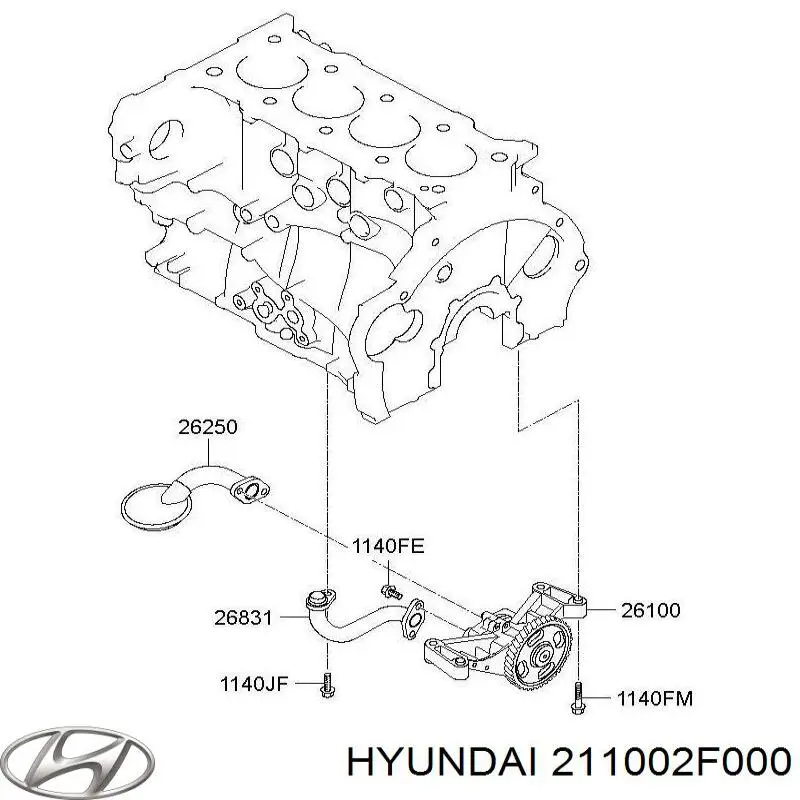 Купить 211002F000 Hyundai/Kia Пенек