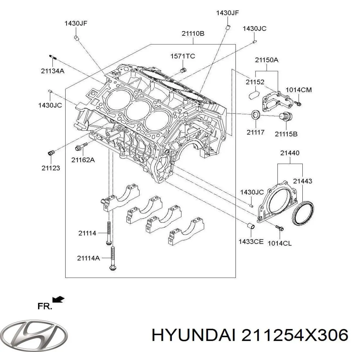 Заглушка ГБЦ 211254X306 Hyundai/Kia