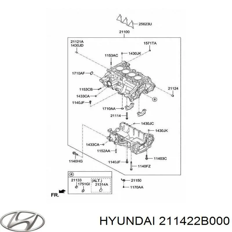 Прокладка ГБЦ Hyundai/Kia 211422B000 цена, от 3.49 USD