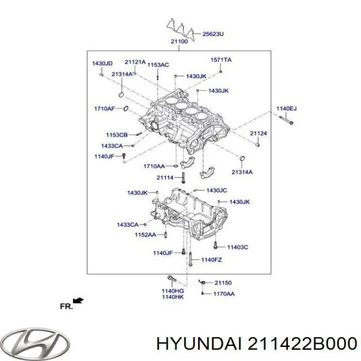 Купить 211422B000 Hyundai/Kia Прокладка ГБЦ