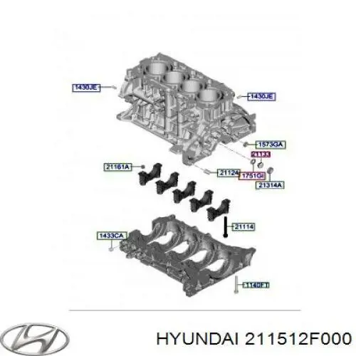 Форсунка масляная Hyundai/Kia 211512F000 цена, от 15.91 USD