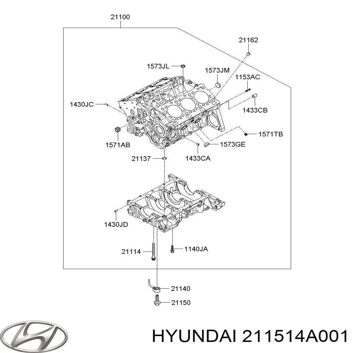 Форсунка масляная Hyundai/Kia 211514A001 цена, от 16.90 USD