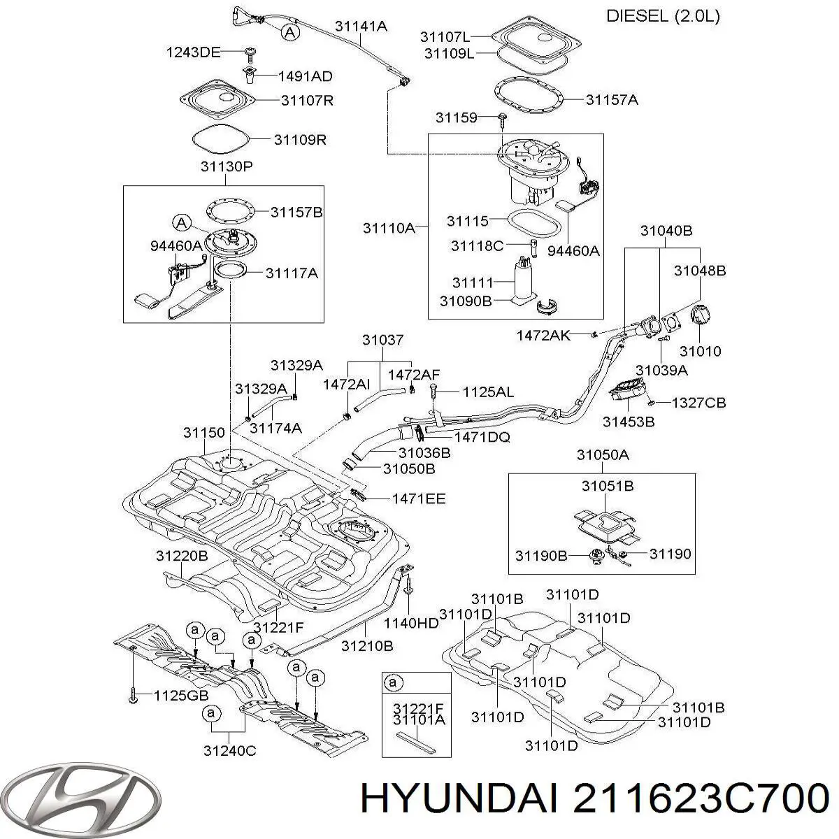 Прокладка вакуумного насоса Hyundai/Kia 211623C700 цена, от 6.43 USD