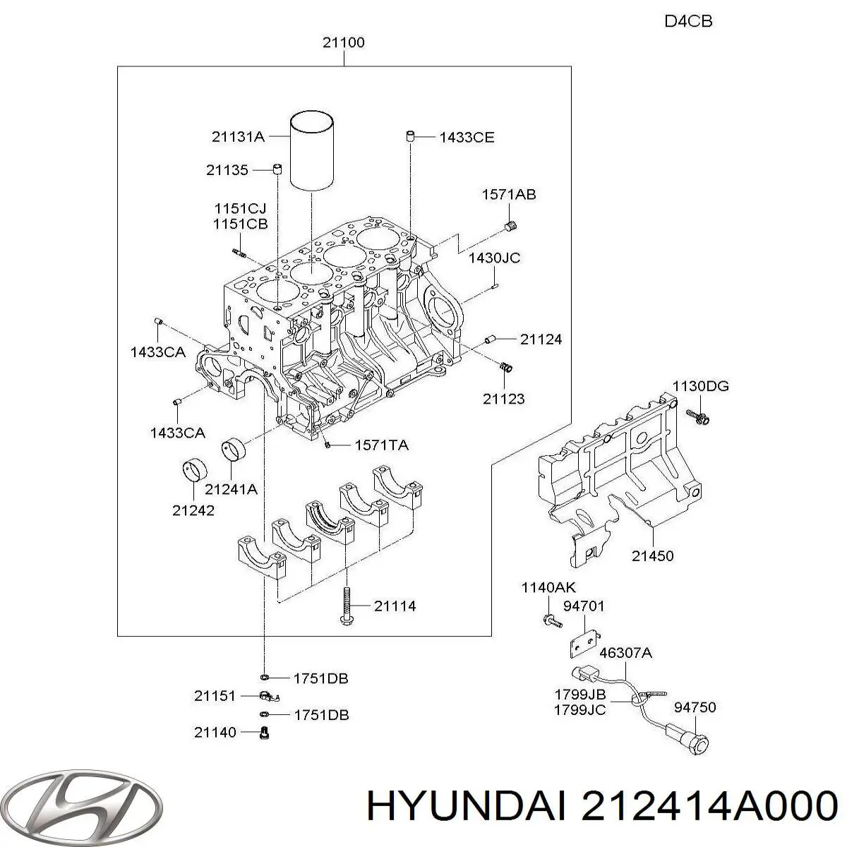 Вкладыш балансировочного вала Hyundai/Kia 212414A000 цена, от 8.91 USD