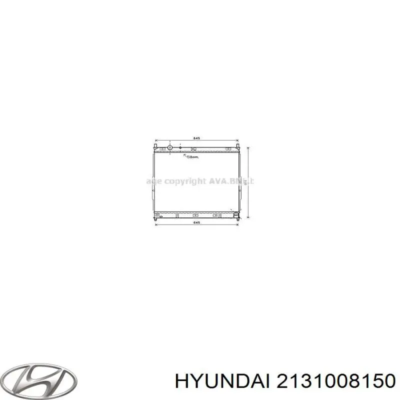 Радиатор 2131008150 Hyundai/Kia