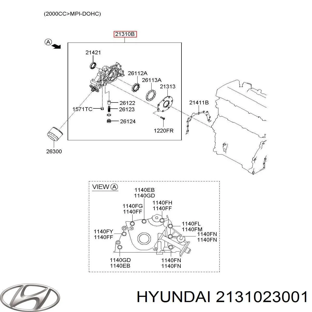 2131023001 Hyundai/Kia 