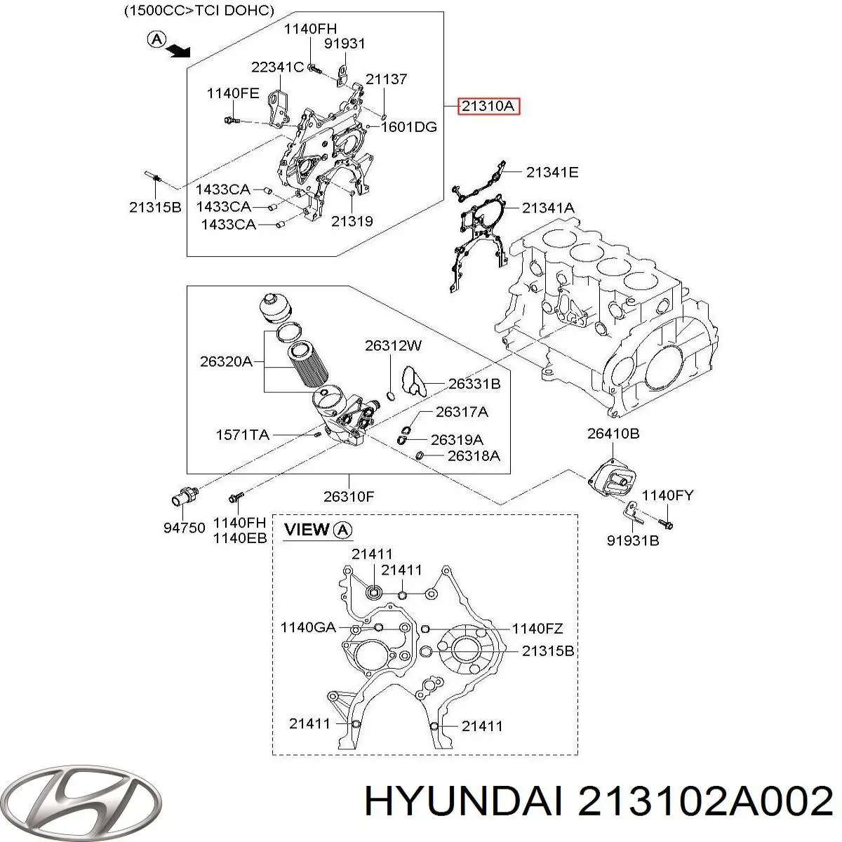 Купить 213102A000 Hyundai/Kia 