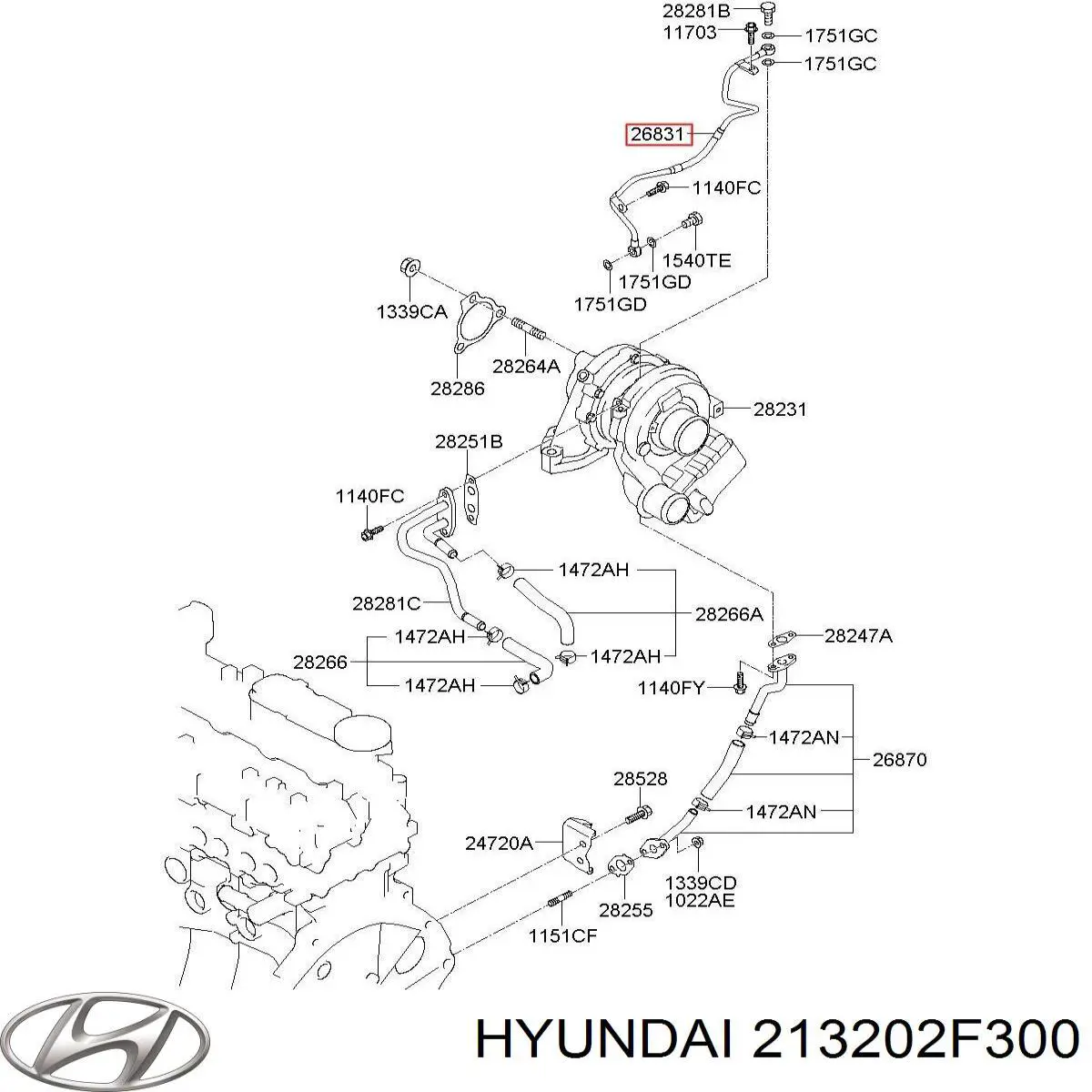  Hyundai/Kia 213202F300 цена, от 12.70 USD