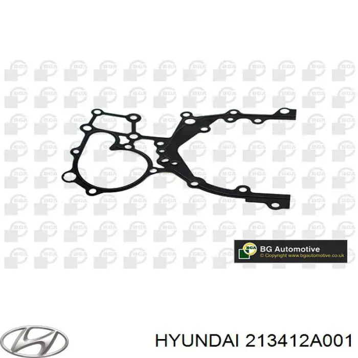 Прокладка передней крышки двигателя нижняя на Hyundai Elantra HD