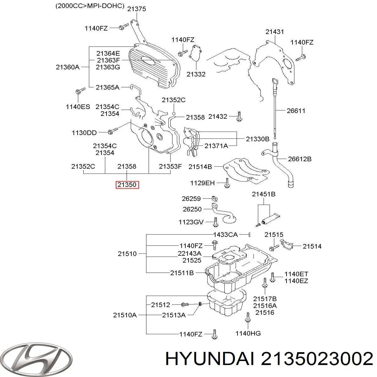 Купить 2135023002 Hyundai/Kia 