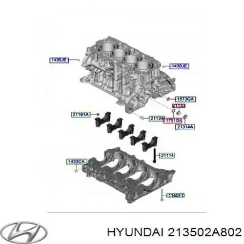  Hyundai/Kia 213502A802 цена, от 519.45 USD