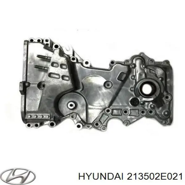 213502E021 Hyundai/Kia защита ремня грм нижняя