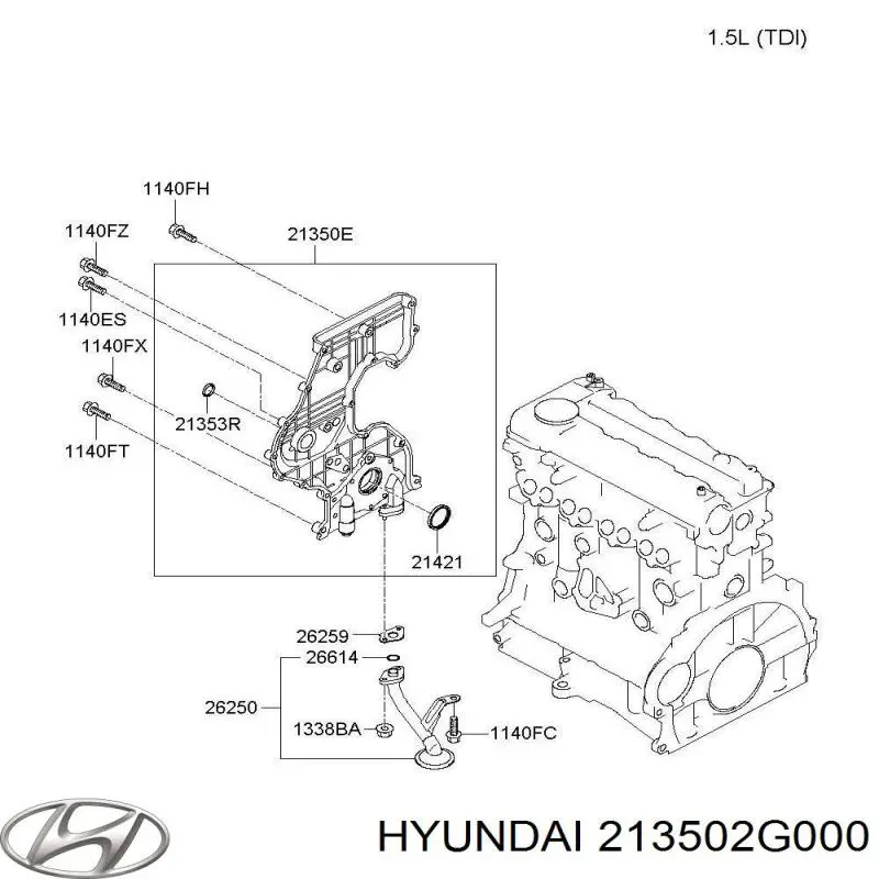  213502G000 Hyundai/Kia