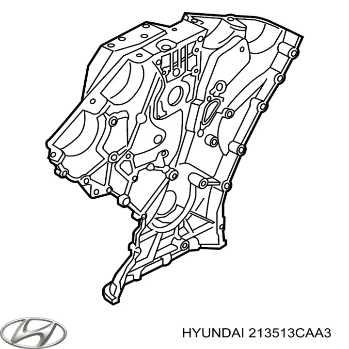 Купить 213513CAA3 Hyundai/Kia Крышка мотора передняя