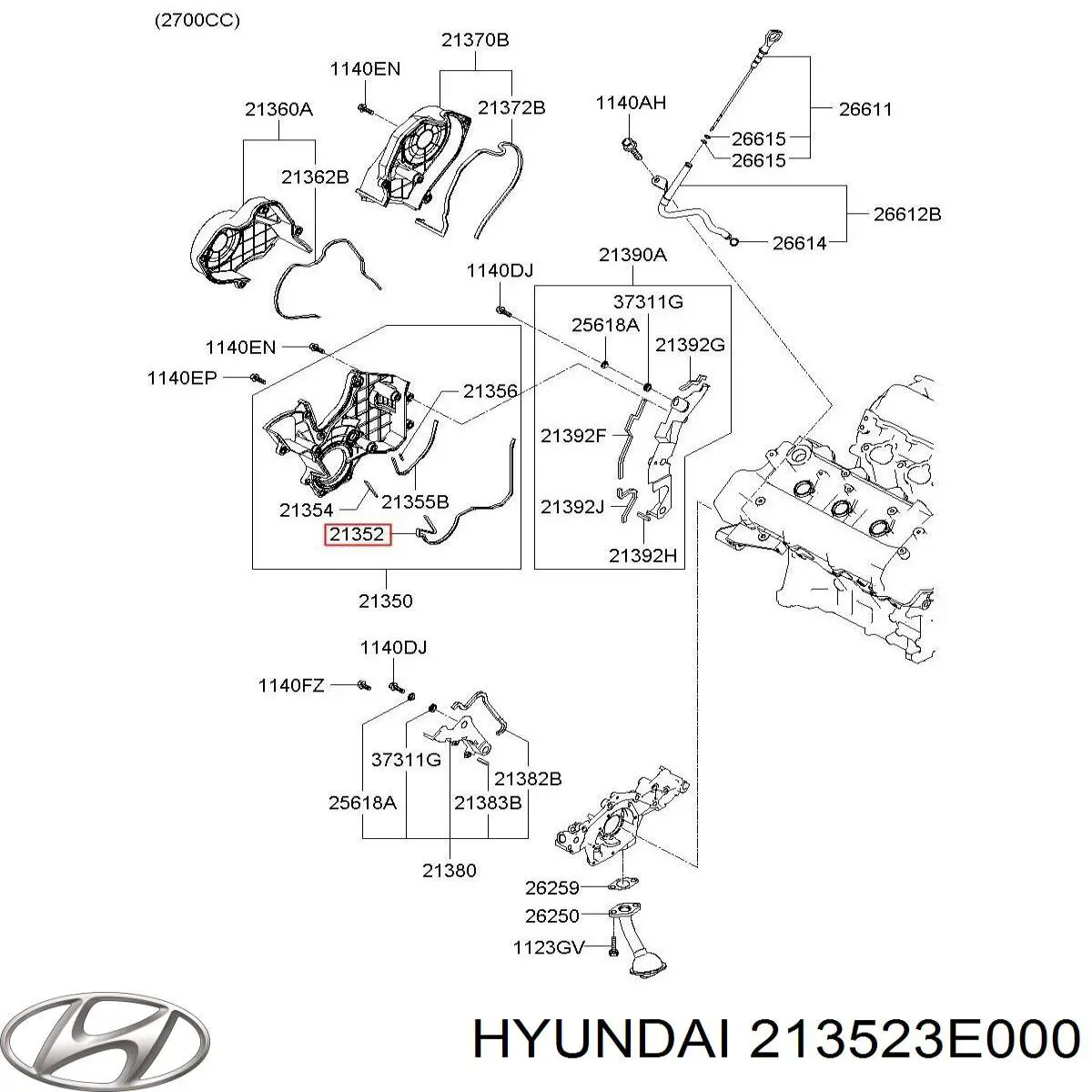  213523E000 Hyundai/Kia