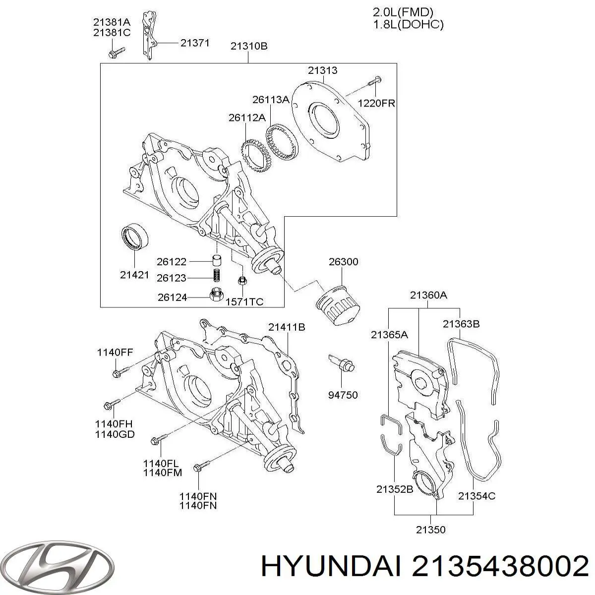 Купить 2135438002 Hyundai/Kia 