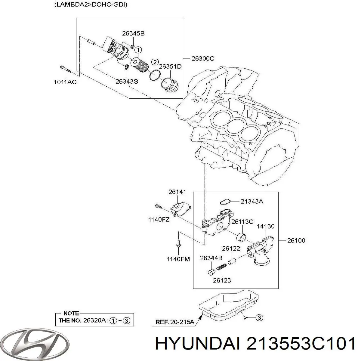  Hyundai/Kia 213553C101 цена, от 7.60 USD