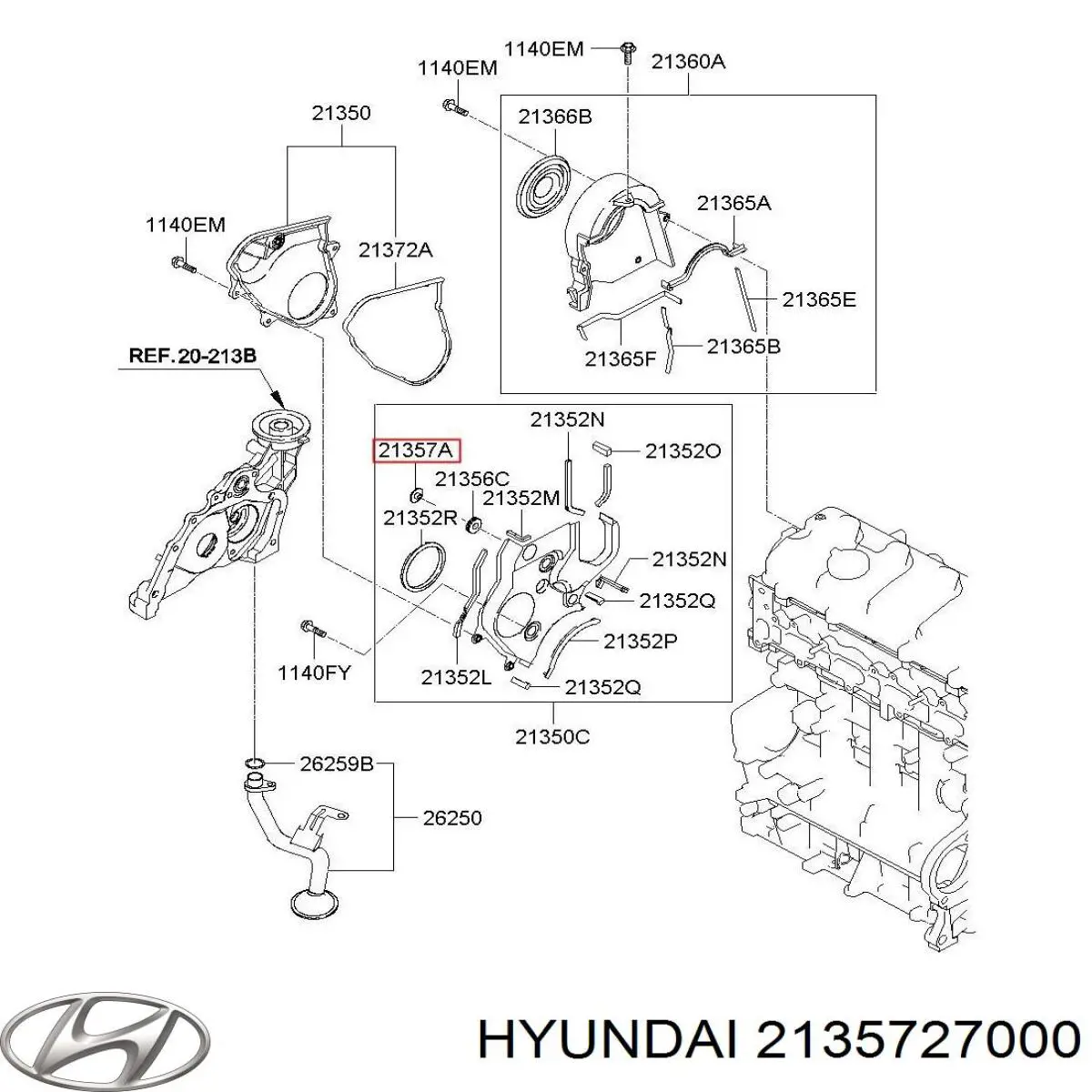  Hyundai/Kia 2135727000 цена, от 13.94 USD