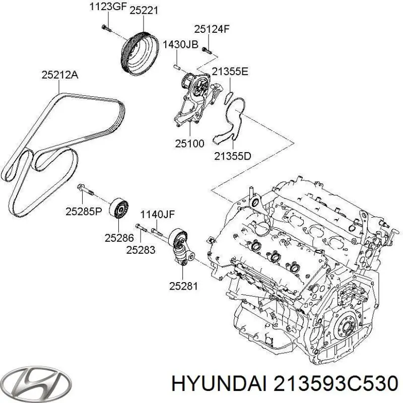 Купить 213593C530 Hyundai/Kia 