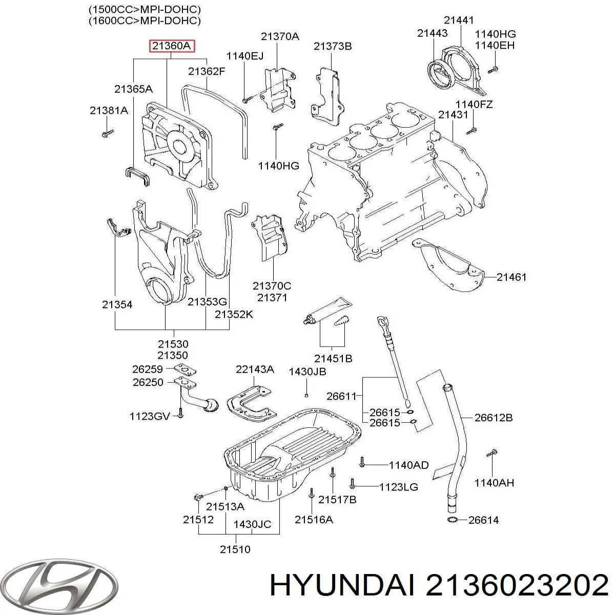  Hyundai/Kia 2136023202 цена, от 19.89 USD
