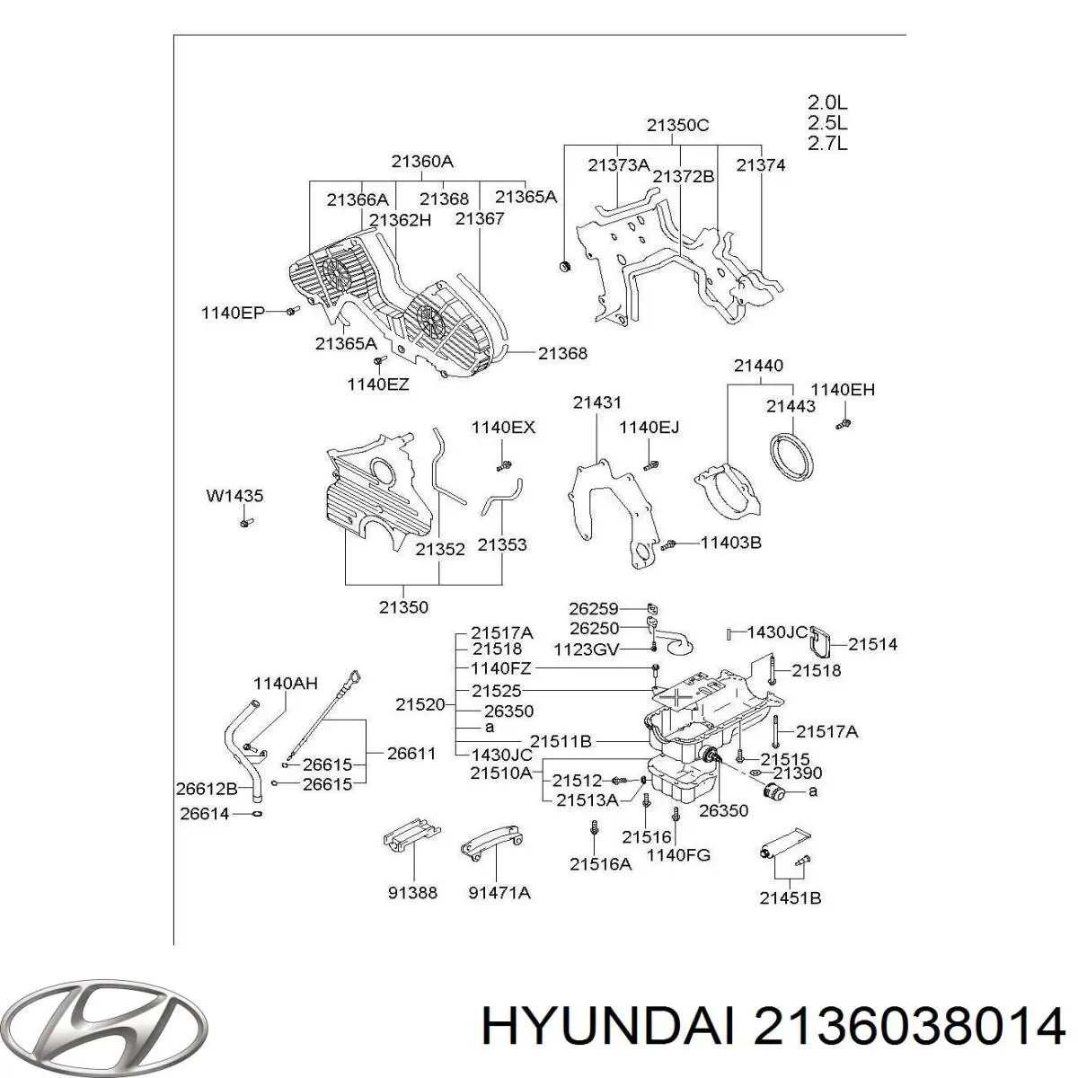  2136038014 Hyundai/Kia
