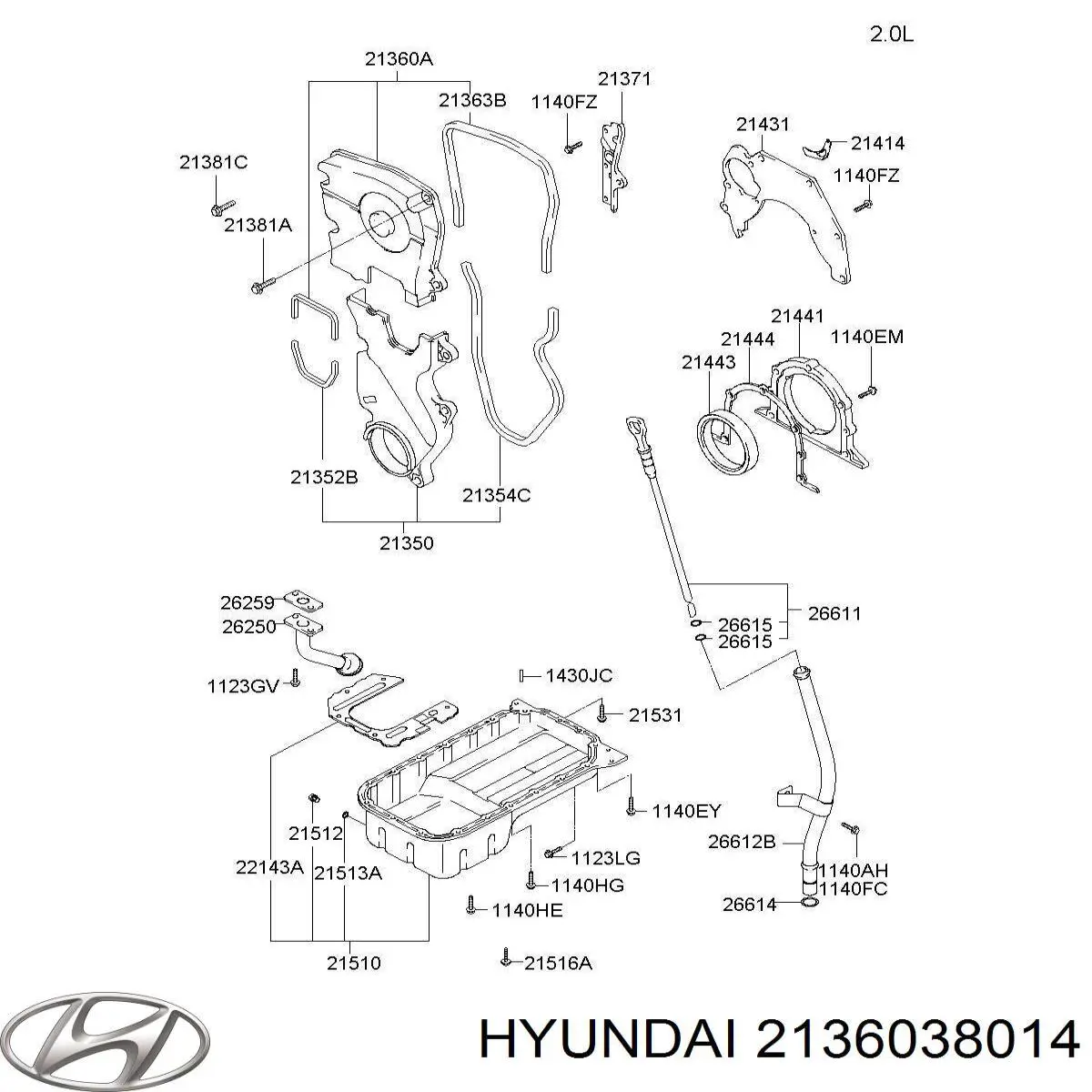  Hyundai/Kia 2136038014 цена, от 17.74 USD