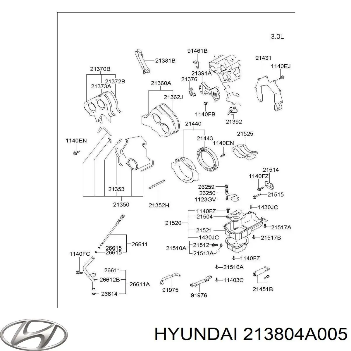  213804A005 Hyundai/Kia