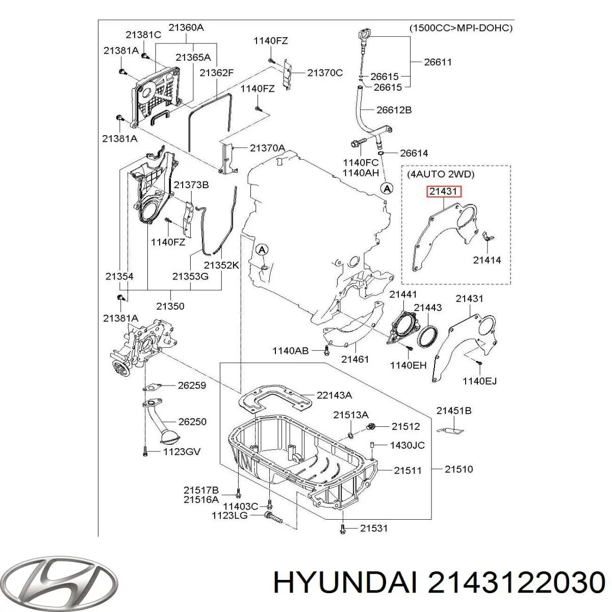 2143122030 Hyundai/Kia 