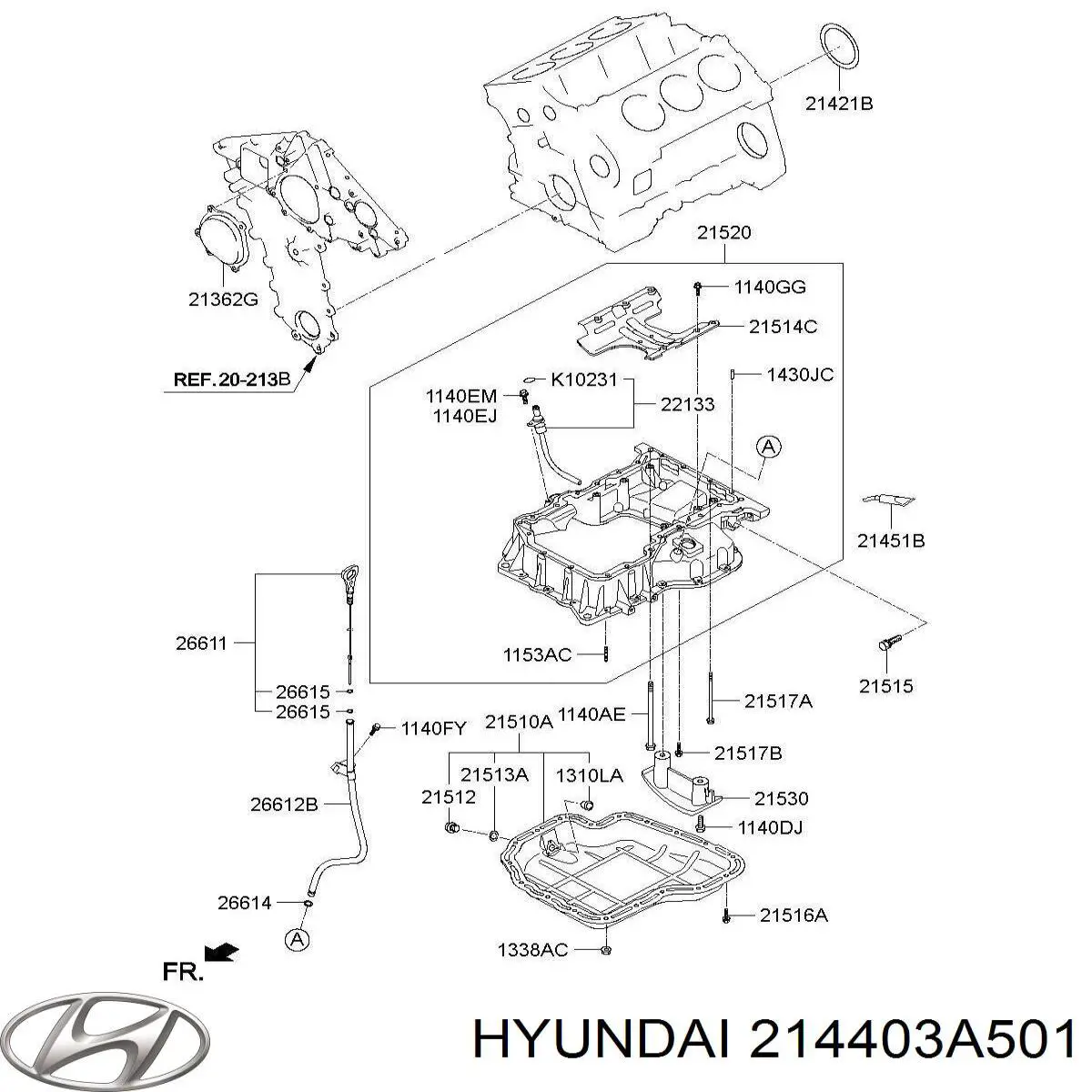 Сальник коленвала задний Hyundai/Kia 214403A501 цена, от 9.87 USD