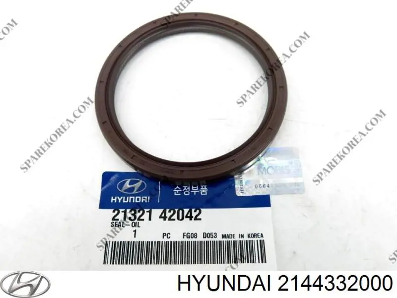 21443-32000 Hyundai/Kia сальник коленвала двигателя задний