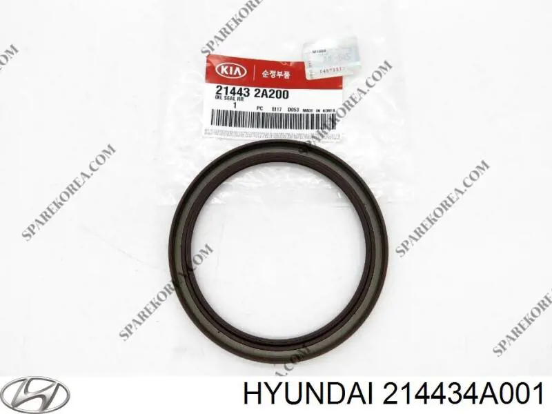 Купить 214434A001 Hyundai/Kia Сальник коленвала задний