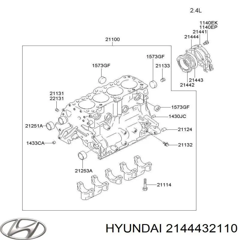 2144432110 Mitsubishi vedante de bomba de óleo