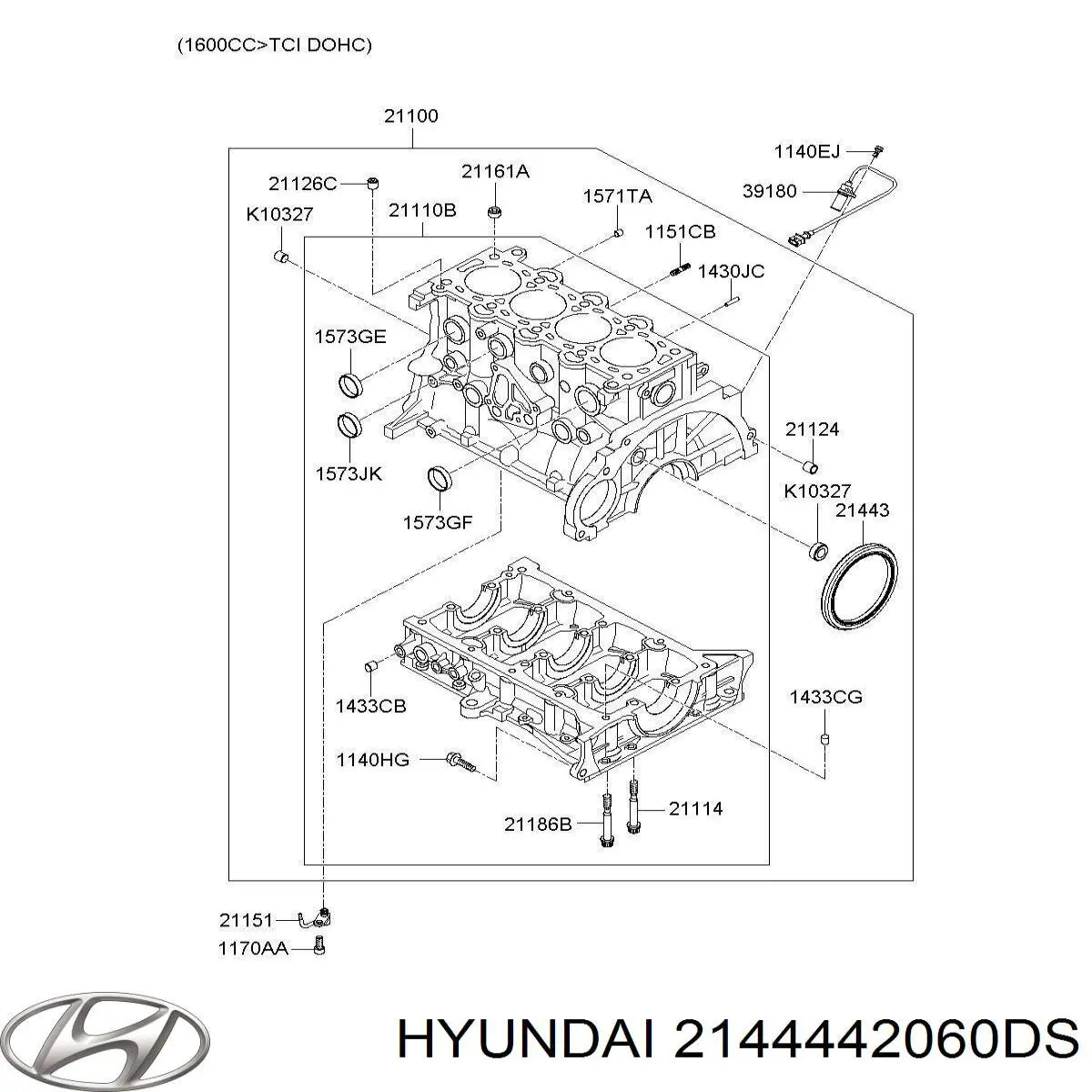 Прокладка задней крышки коленвала P1BC002 Parts-Mall