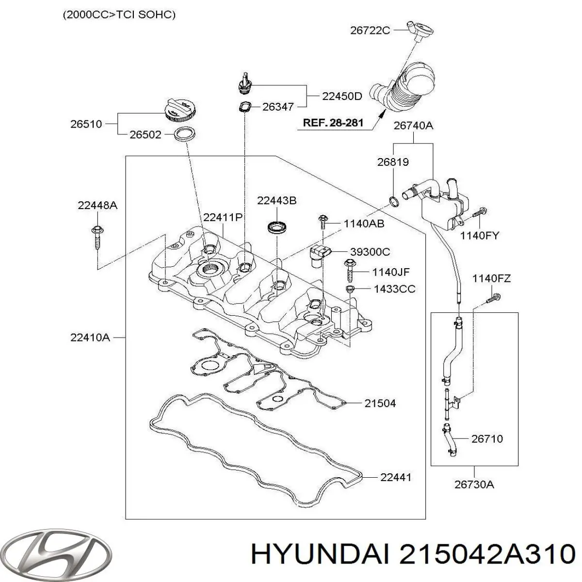  Hyundai/Kia 215042A310 цена, от 13.94 USD