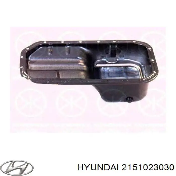 Поддон масляный картера двигателя на Hyundai Lantra II 